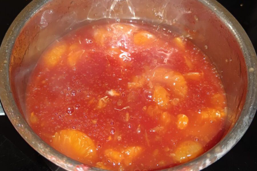 Süßsaure Soße aus Mandarinen